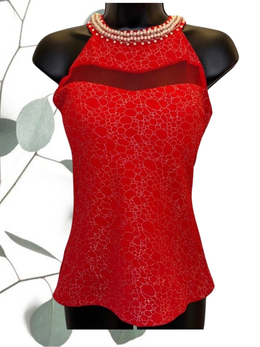 Red Halter Top